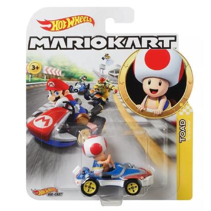 Imagem de Carrinho Mario Kart Hot Wheels Gbg25 Toad Sneakers