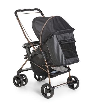 Imagem de Carrinho Milano Preto Cobre e Bebê Conforto e Base Galzerano