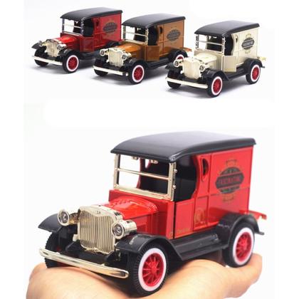 Imagem de Carrinho Miniatura Antigo Calhambeque Clássico Abre Porta
