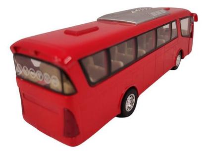 Imagem de Carrinho Miniatura Ônibus De Metal Abre Porta Fricção