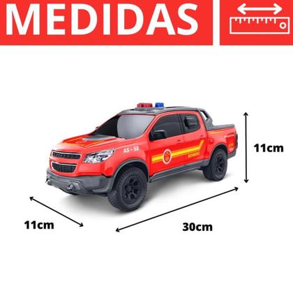 Imagem de Carrinho Miniatura Pick-up S10 Corpo de Bombeiros - Roma