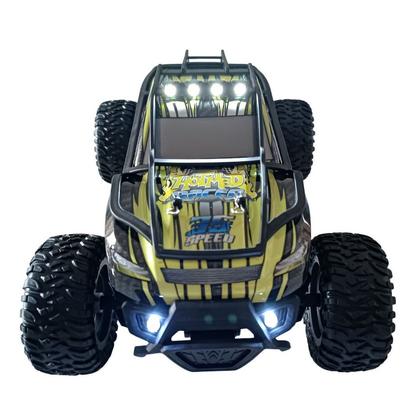 Imagem de Carrinho Monster Pick Up Amarelo C/ Controle Remoto Zippy
