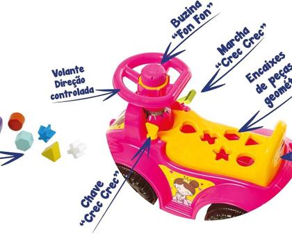 Imagem de Carrinho Motoca Fusca Ketokinha Andador Interativo com Buzina