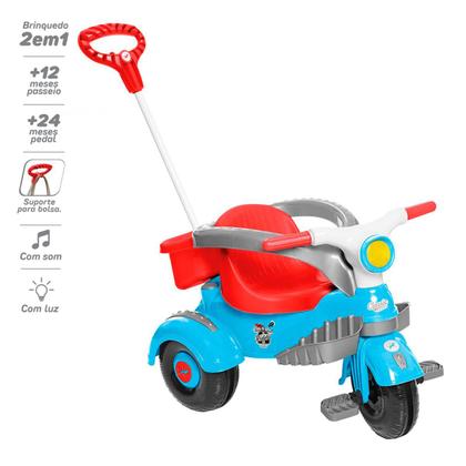 Imagem de Carrinho Motoca Velocita Classic Calesita Passeio e Pedal Infantil