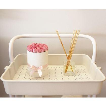 Imagem de Carrinho Multiuso 3 Prateleiras com Rodinhas Branco Simplifique sua Vida com Estilo