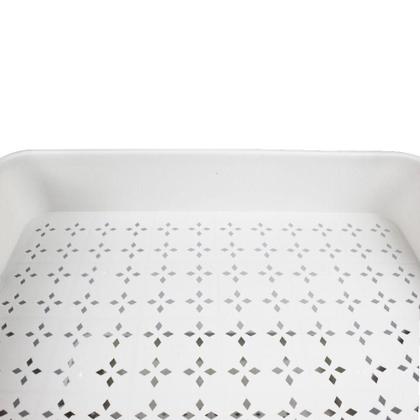 Imagem de Carrinho Multiuso 3 Prateleiras com Rodinhas Branco Simplifique sua Vida com Estilo