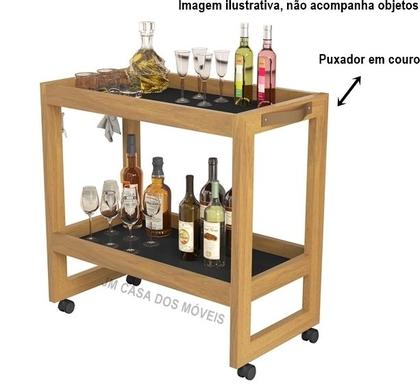 Imagem de Carrinho Multiuso Com Rodizios e Prateleira Odim Ambiente Casa Salão - Cores - Comprar Moveis em Casa