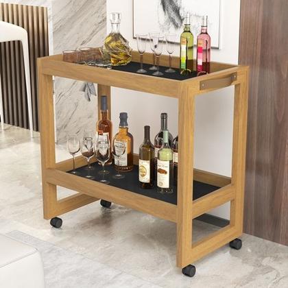 Imagem de Carrinho Multiuso Com Rodizios e Prateleira Odim Ambiente Casa Salão - Cores - Comprar Moveis em Casa