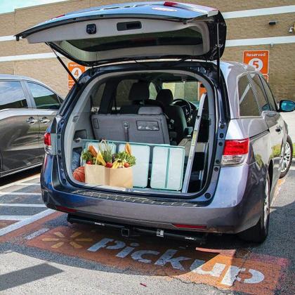 Imagem de Carrinho Multiuso Dobrável  3 Cestos Vazados com Rodinhas