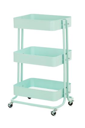 Imagem de Carrinho multiuso em aço 3 andares prateleras e rodinhas bna6077