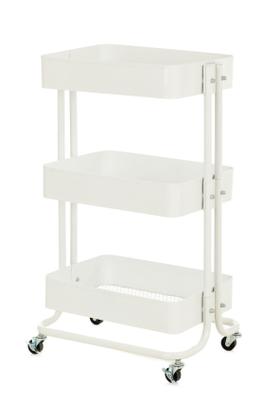 Imagem de Carrinho multiuso em aço 3 andares prateleras e rodinhas bna6077