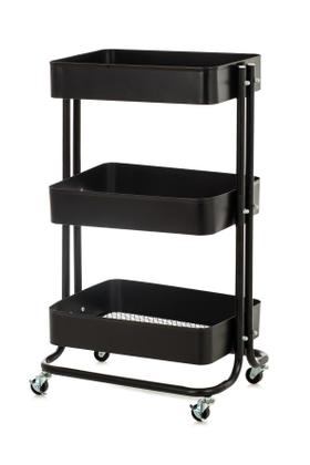 Imagem de Carrinho multiuso em aço 3 andares prateleras e rodinhas bna6077