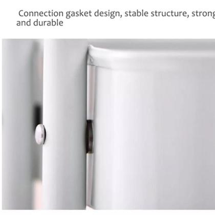 Imagem de Carrinho Multiuso Organizador Brinquedos Sala Cozinha Manicure 3 Prateleiras Auxiliar Em Aço Profissional Branco