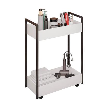 Imagem de Carrinho Multiuso Organizador para Cozinha Salão de Beleza com Rodinhas Lara Branco