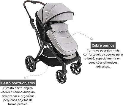 Imagem de Carrinho nomad  melange grafite  Kiddo