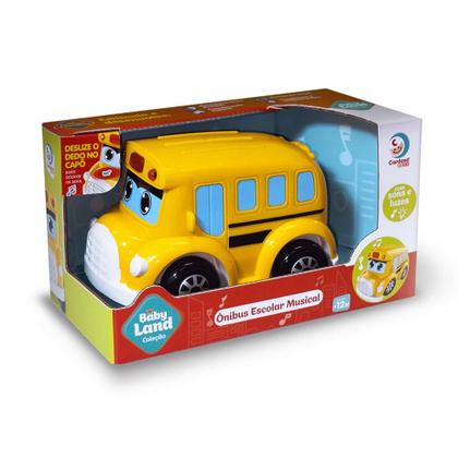 Imagem de Carrinho Ônibus Escolar Musical Baby Land - Cardoso