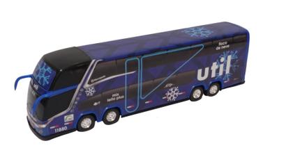 Imagem de Carrinho Ônibus Miniatura Util 2 Andares 30Cm