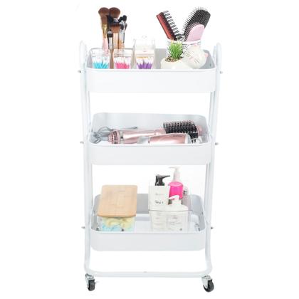 Imagem de Carrinho Organizador 3 Andares Multiuso Com Rodinha Decoração Organização Casa Escritório