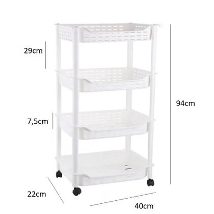 Imagem de Carrinho organizador cozinha multiUso:manicure brinquedos 4