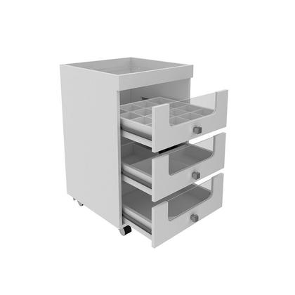 Imagem de Carrinho Organizador Maquiagem 3 Gavetas 45x74,5x45cm Branco