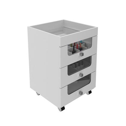 Imagem de Carrinho Organizador Maquiagem 3 Gavetas 45x74,5x45cm Branco