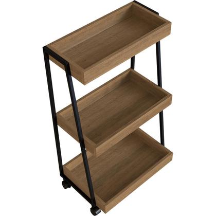 Imagem de Carrinho Organizador Multiuso 3 Prateleiras E Rodinhas Mel