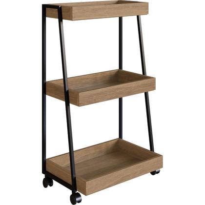 Imagem de Carrinho Organizador Multiuso 3 Prateleiras E Rodinhas Mel