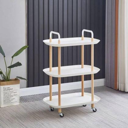 Imagem de Carrinho Organizador Multiuso 3 Prateleiras