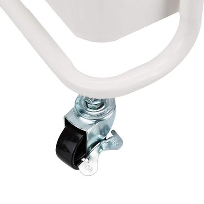 Imagem de Carrinho Organizador Multiuso em Aço 3 Prateleiras Branco