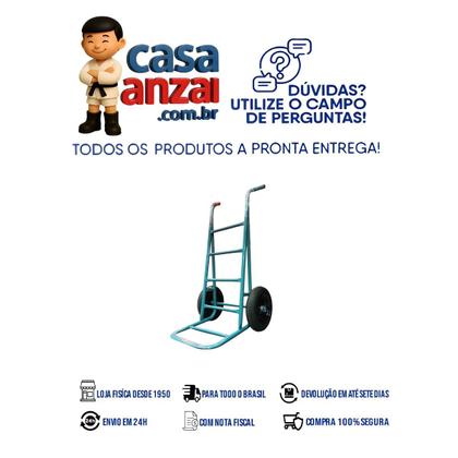 Imagem de Carrinho p/armazem 300kg metalpama pneu camara