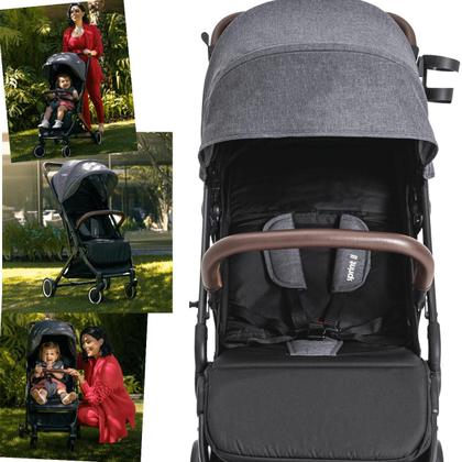 Imagem de Carrinho para Gemeos 2 Bebe Conforto Kiddo Sprint II Grafite