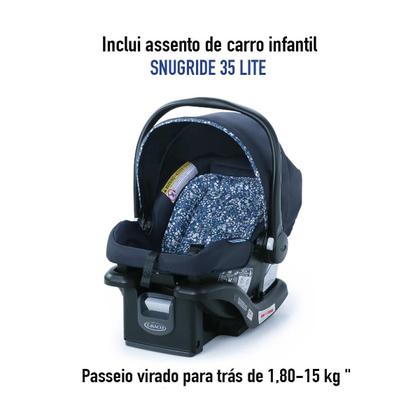 Imagem de Carrinho Passeio C/Bebê Conforto Comfy Cruiser Preto Graco