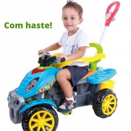 Imagem de Carrinho Passeio Infantil Quadriciclo Criança Pedal Haste