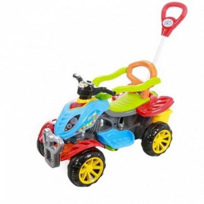 Imagem de Carrinho Passeio Infantil Quadriciclo Criança Pedal Haste