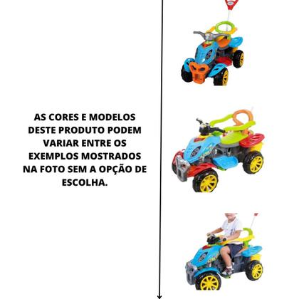 Imagem de Carrinho Passeio Infantil Quadriciclo Criança Pedal Haste