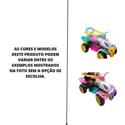 Imagem de Carrinho Passeio Infantil Quadriciclo Unicornio Pedal Haste
