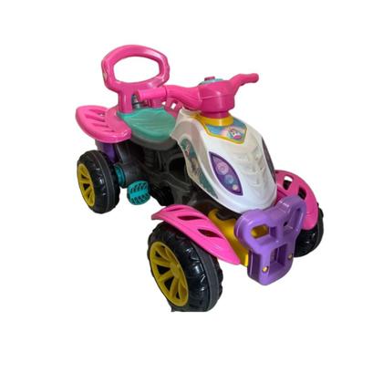 Imagem de Carrinho Passeio Infantil Quadriciclo Unicornio Pedal Haste