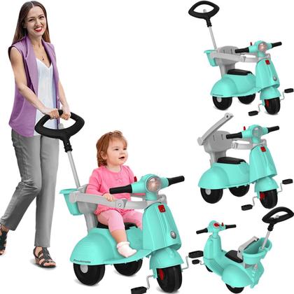 Imagem de Carrinho Passeio Pedal Bandeirante Scooter Banderetta Turquesa