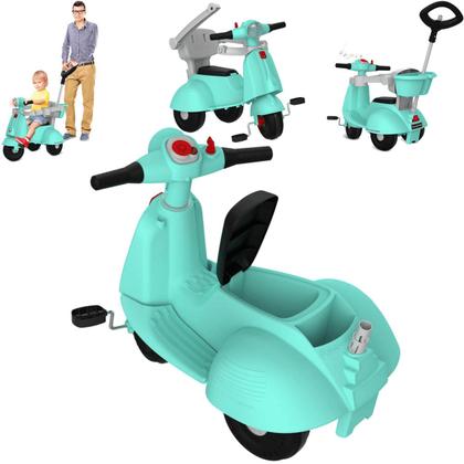 Imagem de Carrinho Passeio Pedal Bandeirante Scooter Banderetta Turquesa