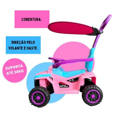 Imagem de Carrinho Passeio Quadriciclo Infantil Andador Jipe Bebe