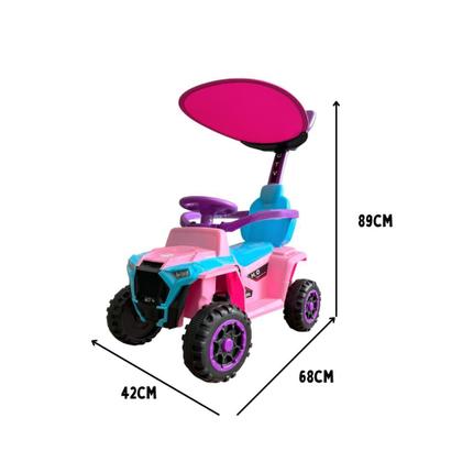 Imagem de Carrinho Passeio Quadriciclo Infantil Andador Jipe Bebe
