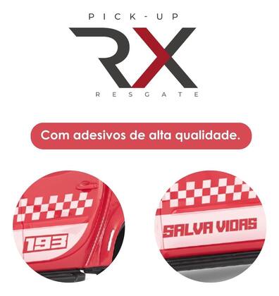 Imagem de Carrinho Pick-Up RX Resgate Bombeiros Miniatura
