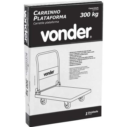 Imagem de Carrinho Plataforma, 300 Kgf, Vonder