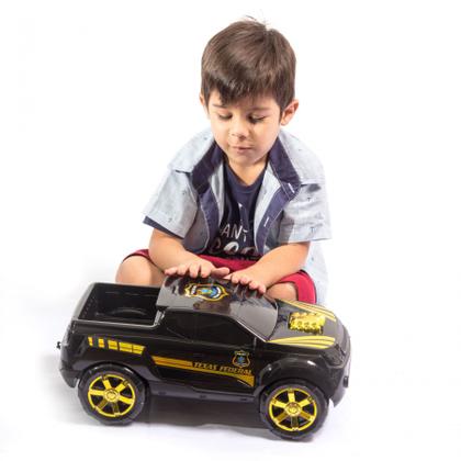 Imagem de Carrinho Polícia Federal Pick-up Texas Grande - Bs Toys