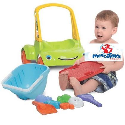 Imagem de Carrinho Praia Infantil Brinquedo Passeio Empurrar Andador