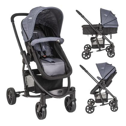 Imagem de Carrinho Prima com Bebe Conforto MELANGE/AZUL Kiddo