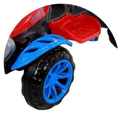 Imagem de Carrinho Quadriciclo Spider Grande de Passeio Pedal Com Proteção Infantil
