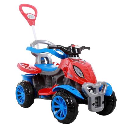 Imagem de Carrinho Quadriciclo Spider Grande de Passeio Pedal Com Proteção Infantil