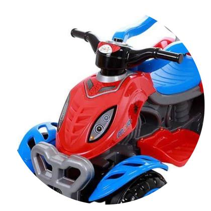 Imagem de Carrinho Quadriciclo Spider Grande de Passeio Pedal Com Proteção Infantil