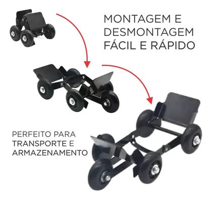 Imagem de Carrinho Reboque Pneu Furado Moto Rodinha Movimentador